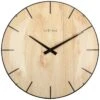 NeXtime Quarzwanduhr Edge Wood Dome Ø 35 Cm