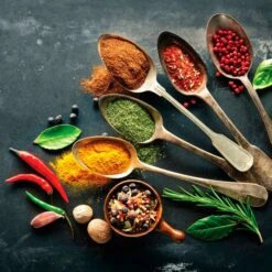 Glasbild 30 X 30 Cm Herbs And Spices