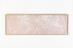 Wandbild 120 X 40 Cm Weltkarte I