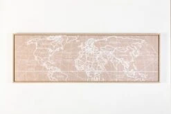 Wandbild 120 X 40 Cm Weltkarte II
