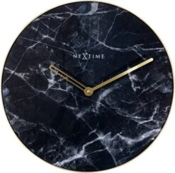 NeXtime Quarzwanduhr Marble Ø 40 Cm