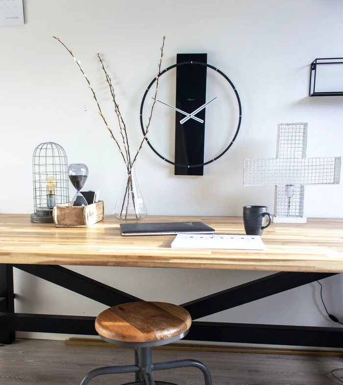 NeXtime Quarzwanduhr Carl 58x51 Cm – Bild 2