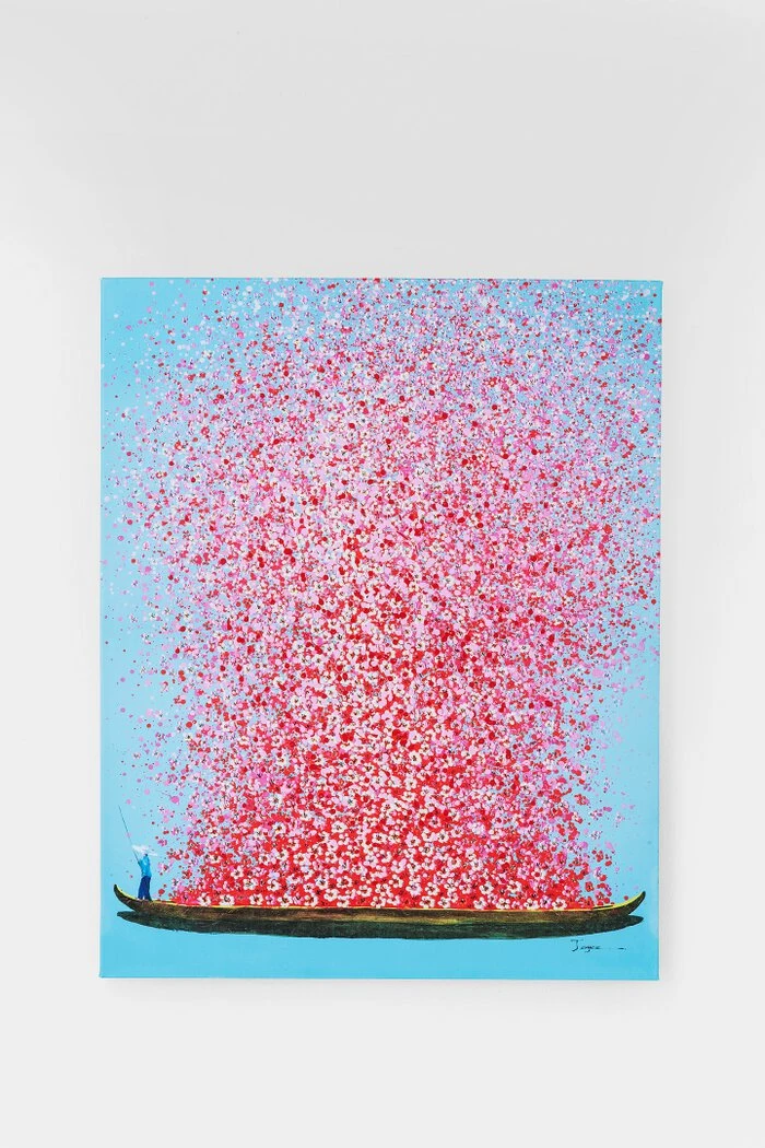 Wandbild 100 X 80 Cm Touched Flower Boat