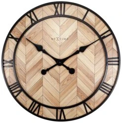 NeXtime Quarzwanduhr Roman Vintage Ø 58 Cm