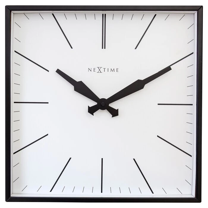 NeXtime Quarzwanduhr Be Square 35 X 35 Cm