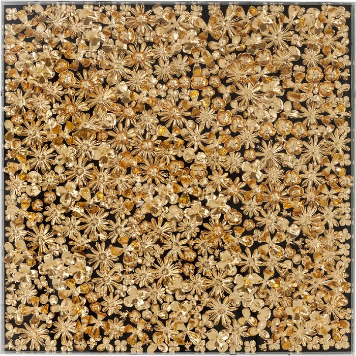 Wandbild 120 X 120 Cm Gold Flower 39249