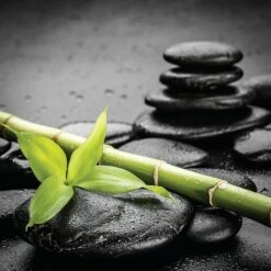 Glasbild 30 X 30 Cm Hot Stones III