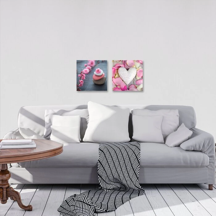 Glasbild 2tlg. Floral Zen – Bild 2