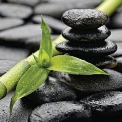 Glasbild 30 X 30 Cm Hot Stones IV