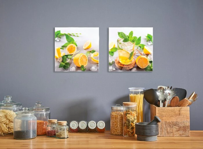 Glasbild 2tlg. Fresh Lemonade – Bild 2