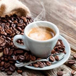 Glasbild 20 X 20 Cm Espresso I