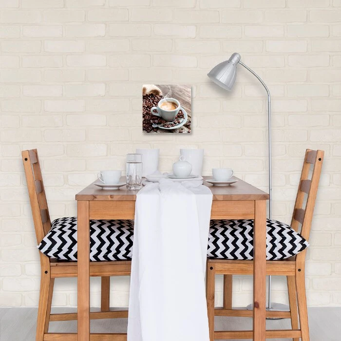 Glasbild 20 X 20 Cm Espresso I – Bild 2