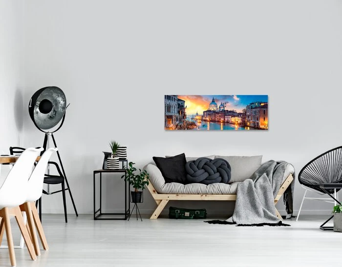 Glasbild 33 X 98 Cm Venice By Night III – Bild 2