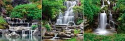 Glasbild 3tlg. Waterfall I