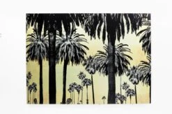Glasbild 180 X 120 Metallic Palms 61574